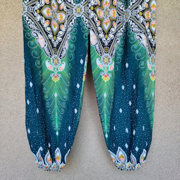BAMBOO HOUSE Mandala Harem Pants Comfy Lightweight Festival Boho Yoga Hippie S - Picture 8 of 12